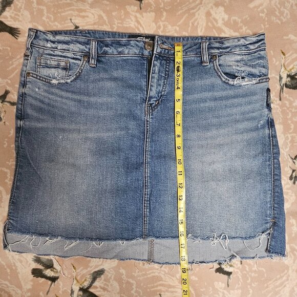 Silver Jean skirt - Picture 7 of 7